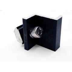   Végzáró leszorító komplett földelő lemezzel W50B sínhez Fekete szin