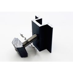   Köztes leszorító komplett földelő lemezzel W50B sínhez Fekete szin