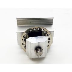   Köztes leszorító komplett földelő lemezzel W50B sínhez Ezüst szin